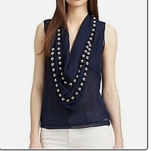 Diane von Furstenberg Anya Silk Draped Top